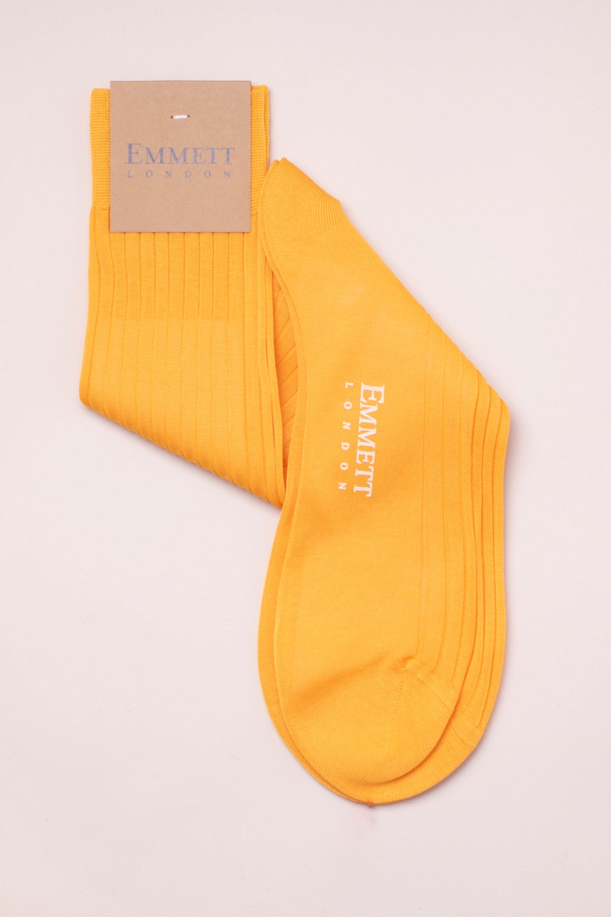 CRURAFASHION - Vibrant Yellow Cotton Socks