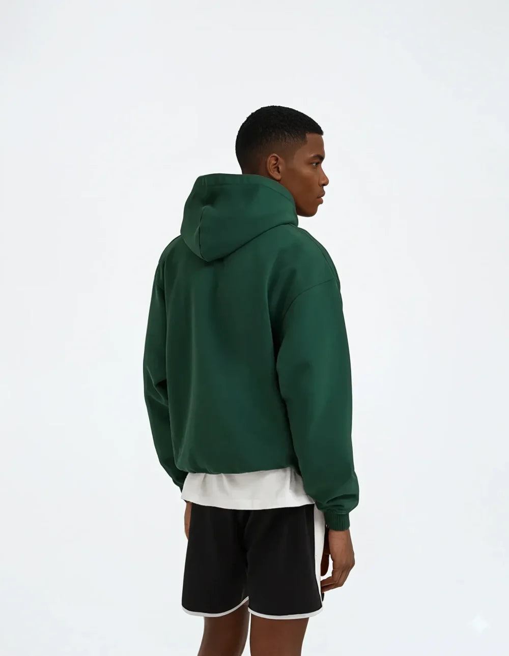 CRURAFASHION - 650 GSM Washed Green Oversized Hoodie
