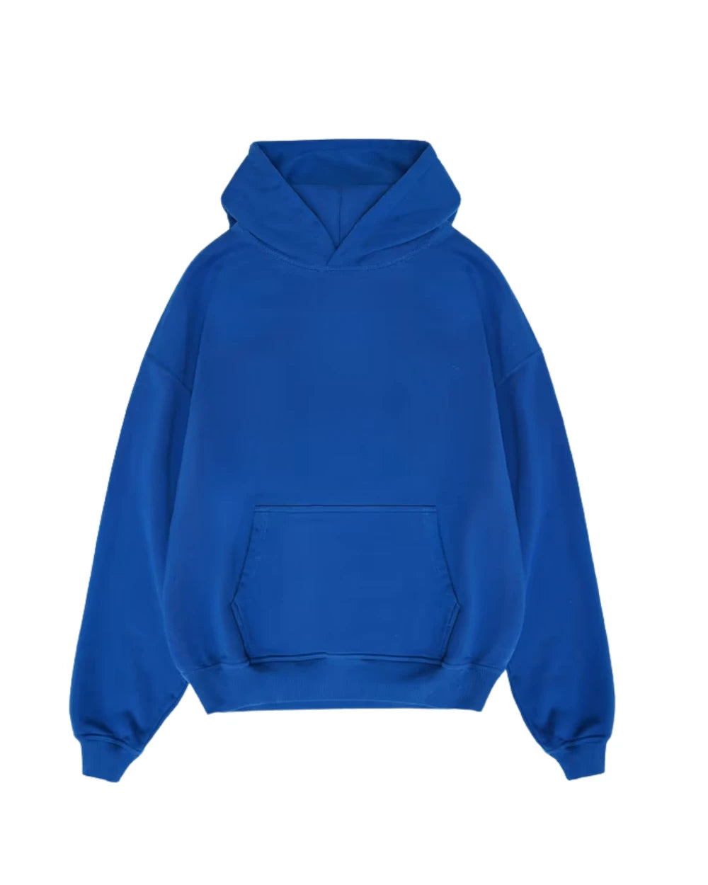 CRURAFASHION - Royal Blue Washed Oversized Hoodie