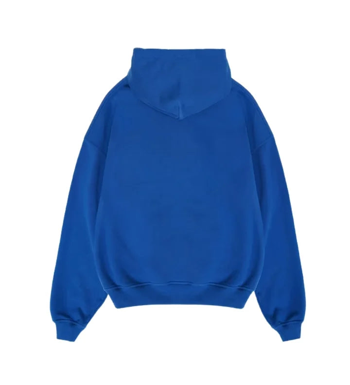CRURAFASHION - Royal Blue Washed Oversized Hoodie