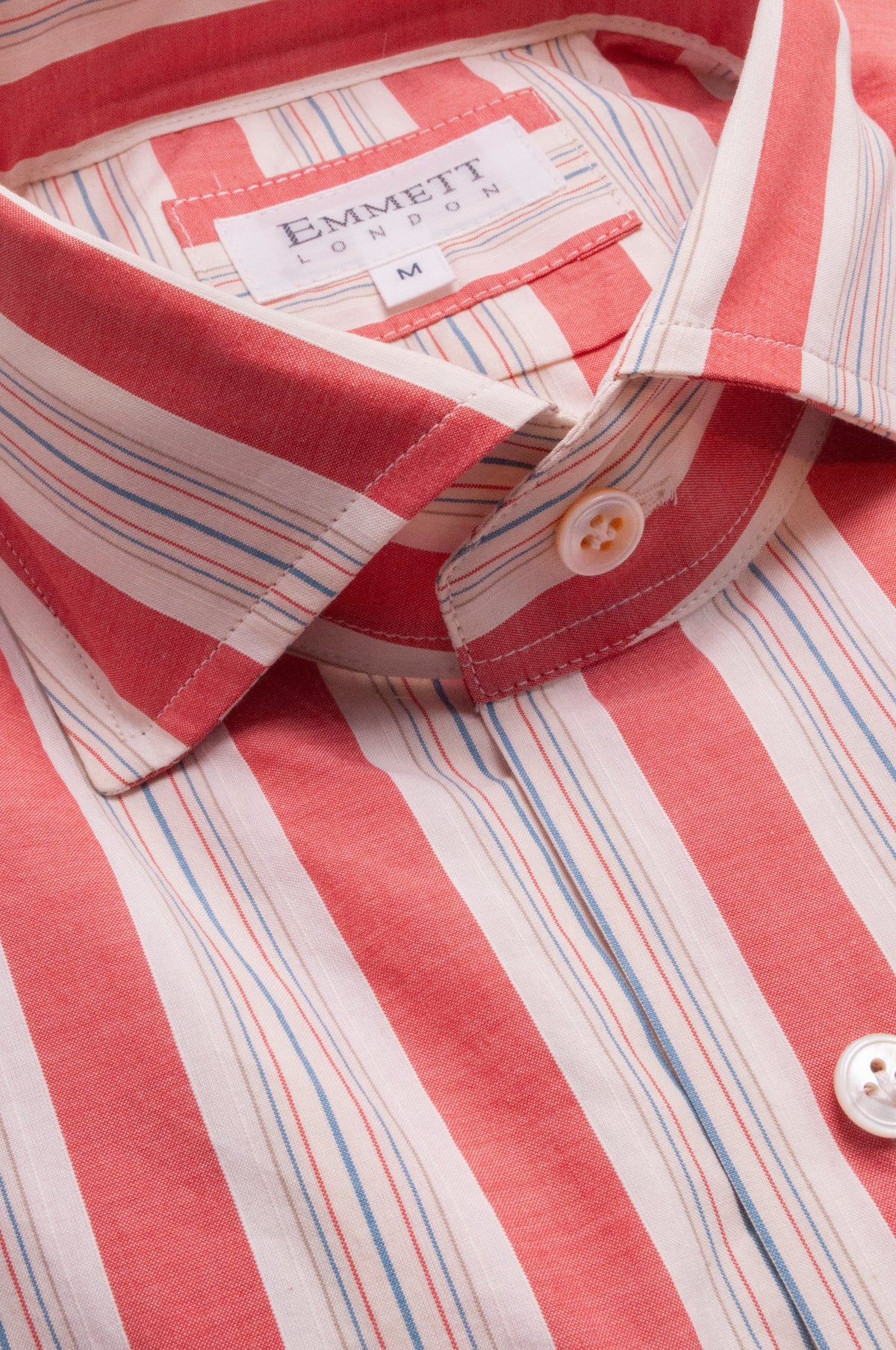 CRURAFASHION - Mixed Reds Striped Shirt