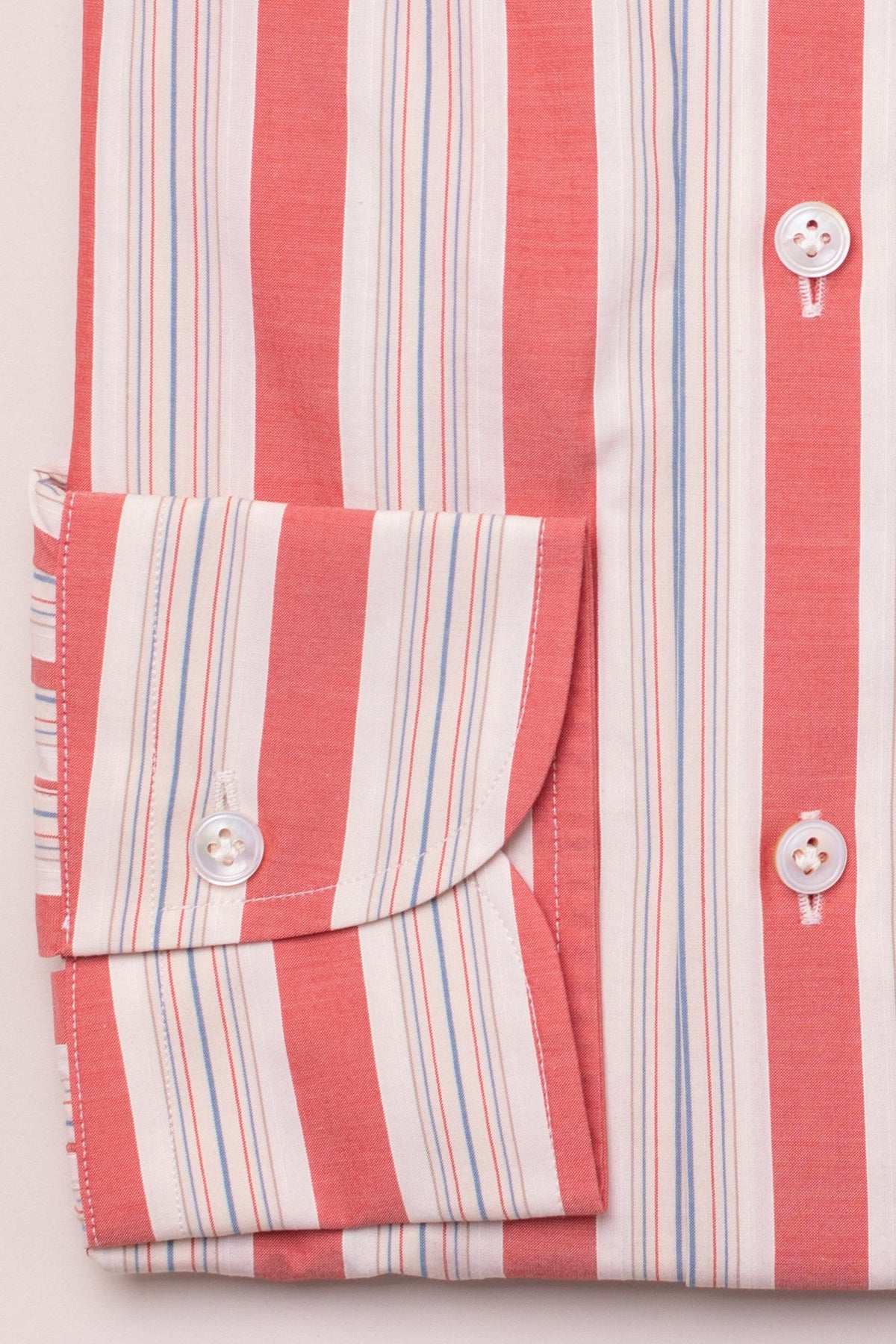 CRURAFASHION - Mixed Reds Striped Shirt