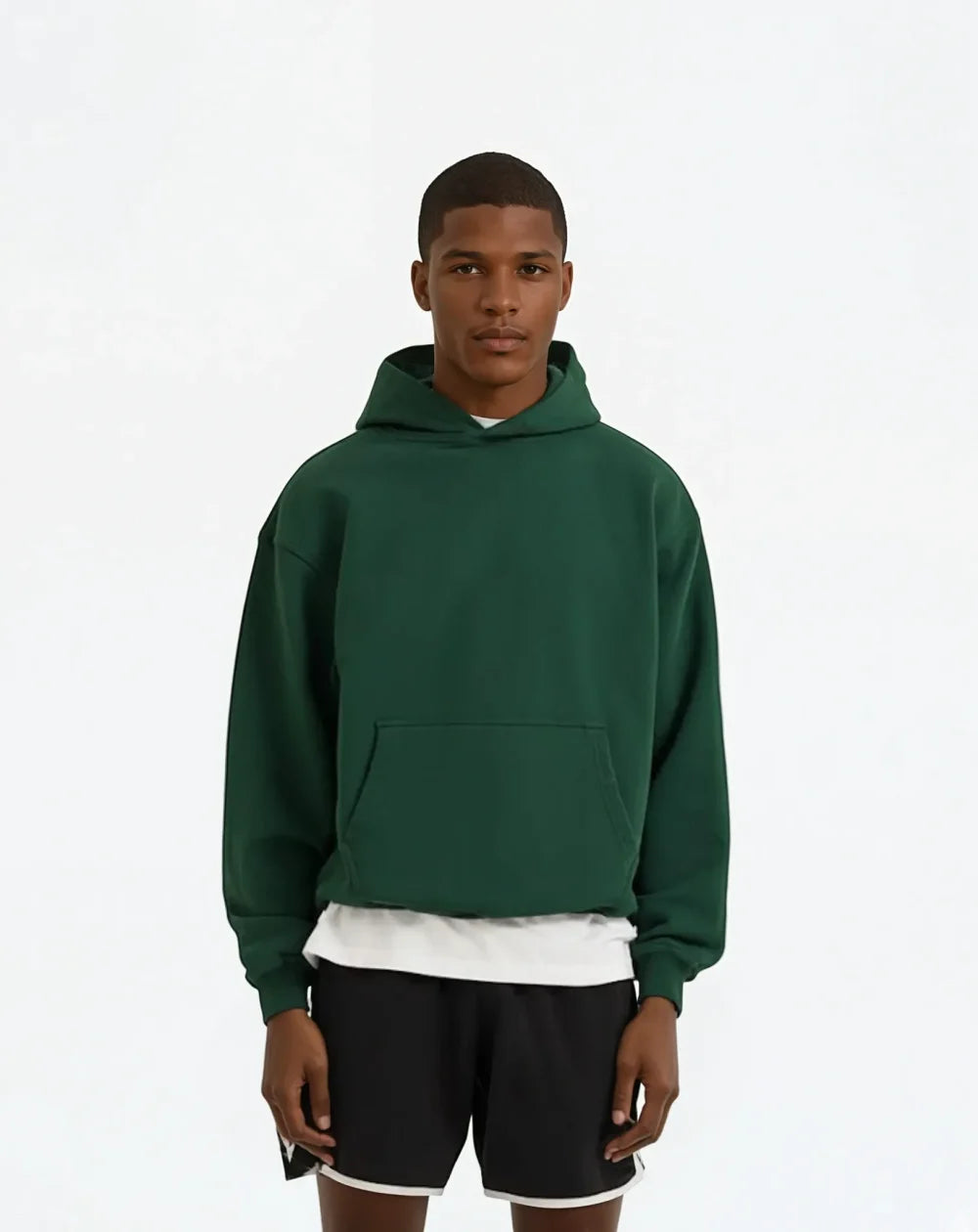 CRURAFASHION - 650 GSM Washed Green Oversized Hoodie