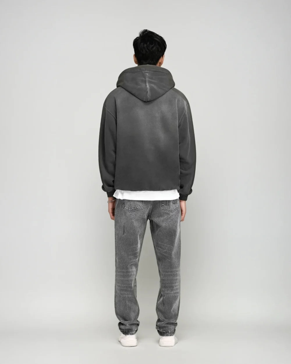 CRURAFASHION - Vintage Sun-Washed Oversized Hoodie