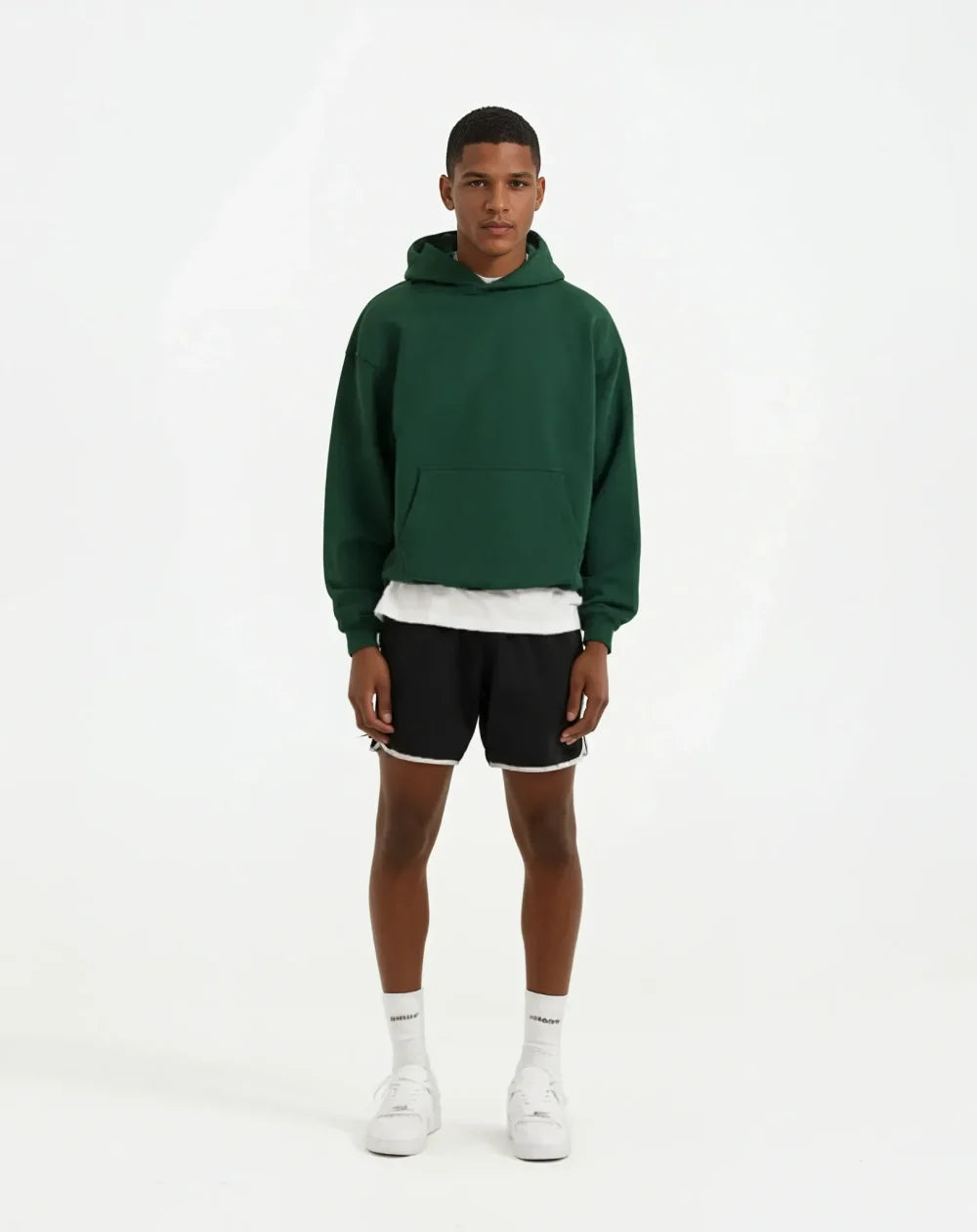 CRURAFASHION - 650 GSM Washed Green Oversized Hoodie