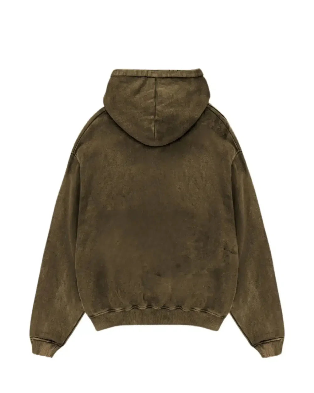 CRURAFASHION - Oversize Hoodie with Vintage Burn Finish
